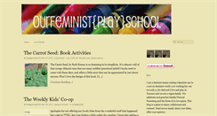 Desktop Screenshot of ourfeministplayschool.ca